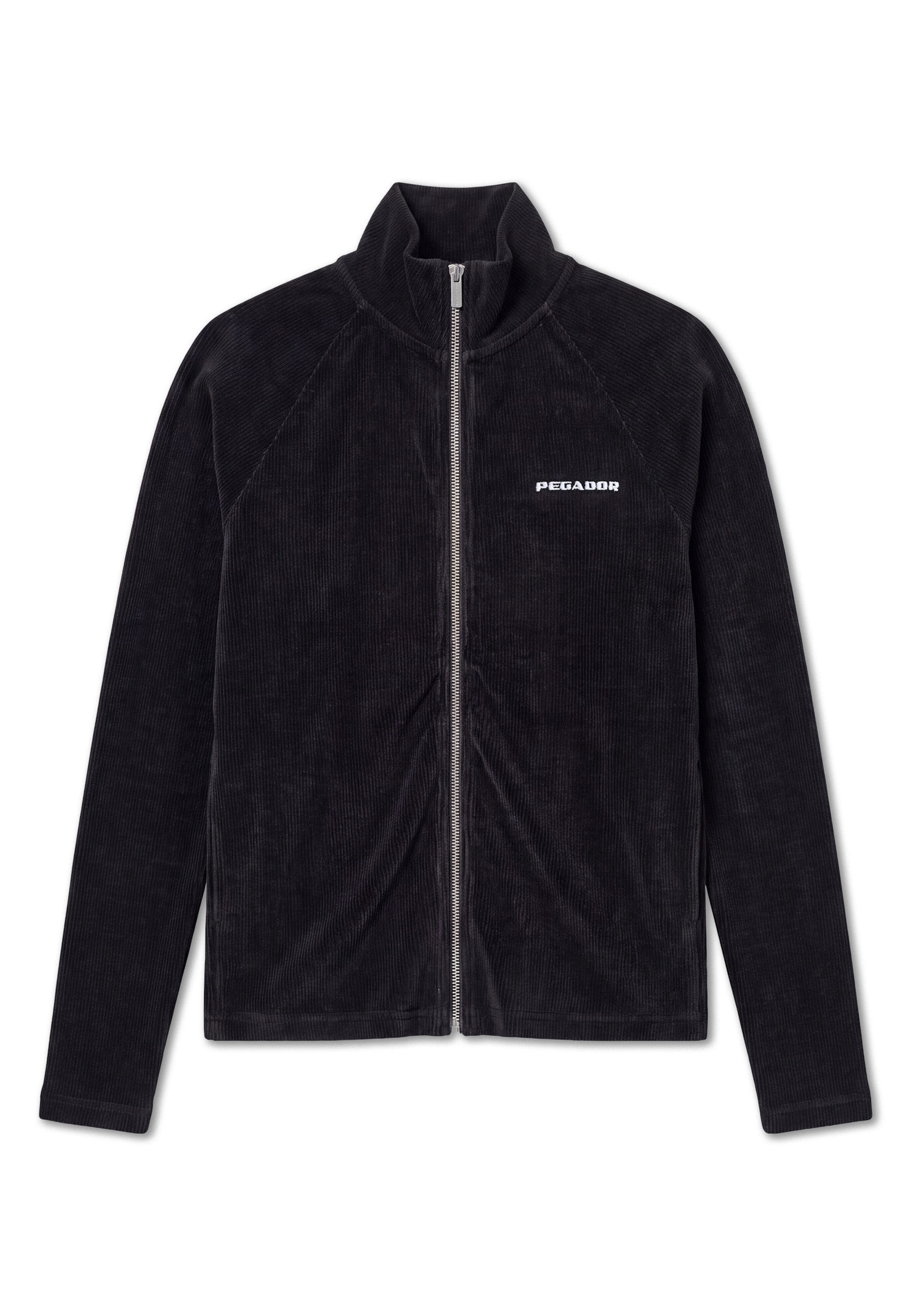 Pegador Sweatjacke 'Noli' in Schwarz: Vorderseite