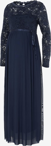 MAMALICIOUS Evening Dress 'MIVANA' in Blue: front