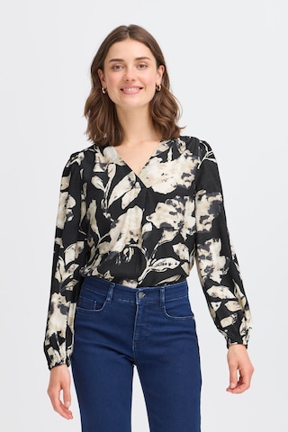 Fransa - Blusa 'FRAriana' em preto: frente