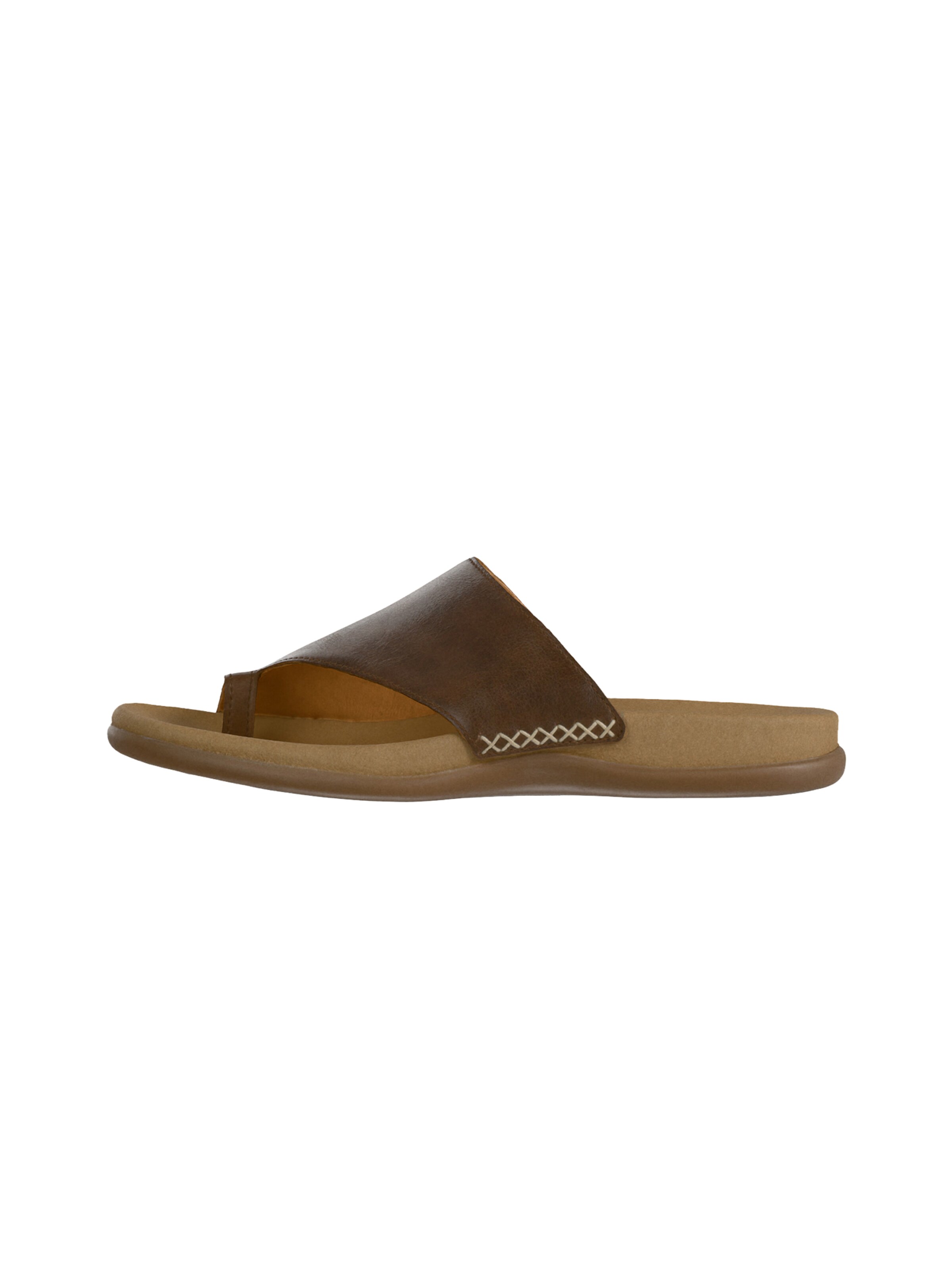 GABOR T-Bar Sandals in Brown: front
