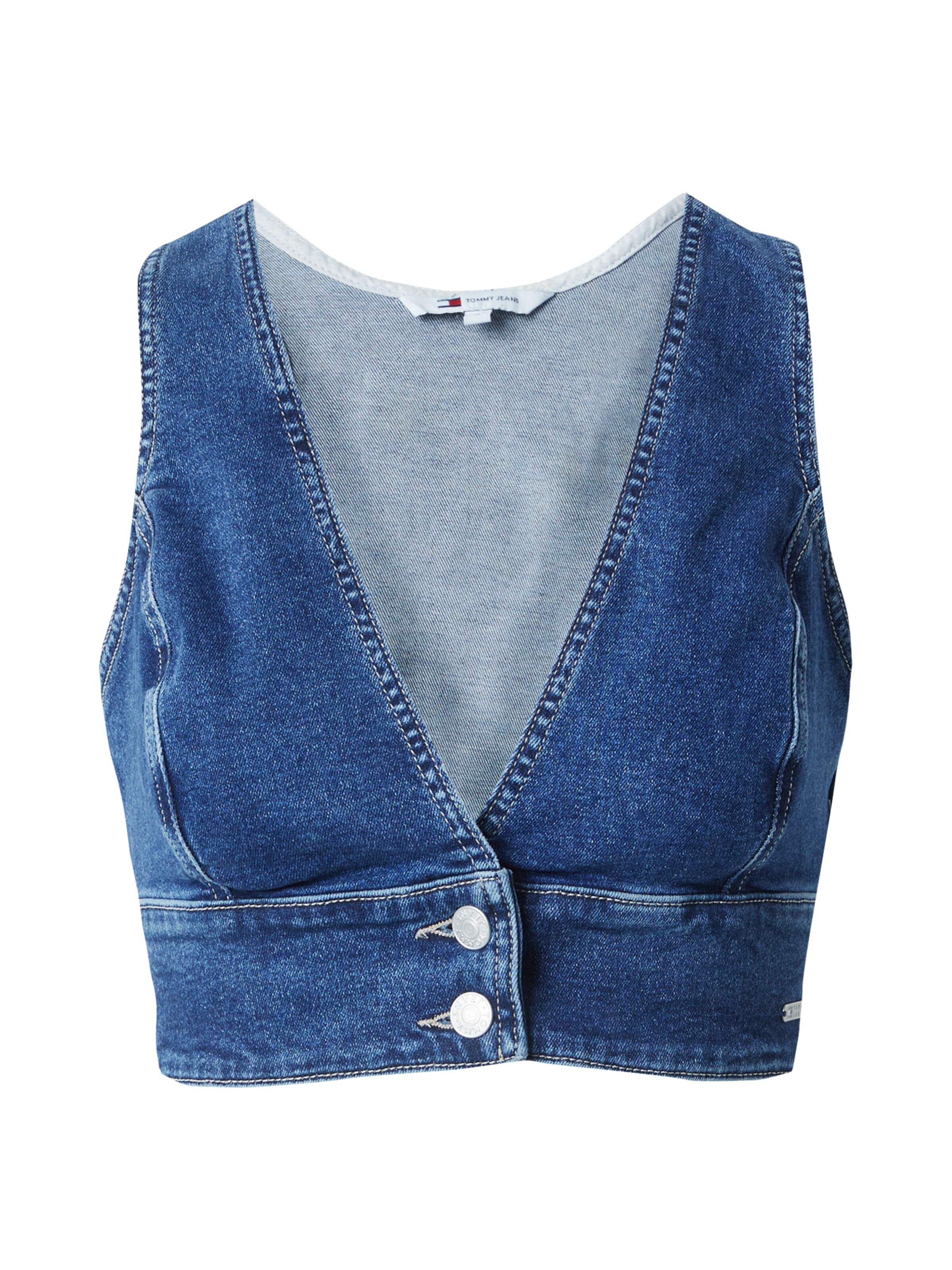 Tommy Jeans Top w kolorze niebieski: przód