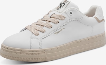 Tamaris Sneakersy niskie w kolorze biały: przód