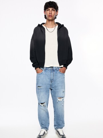 Pull&Bear Loosefit Jeans in Blauw