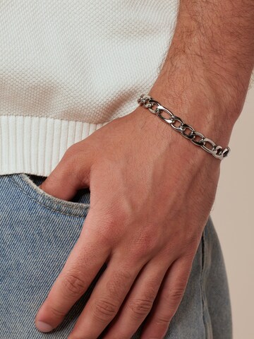 Lucardi Armband 'Statement' in Silber: Vorderseite
