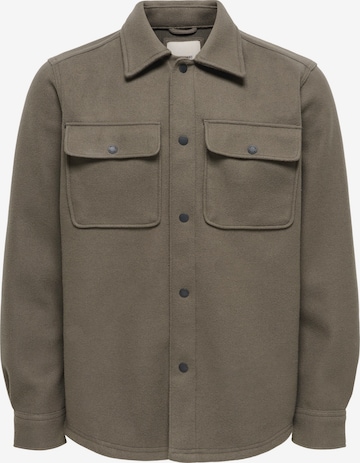 Only & Sons Jacke 'ONSASH' in Braun: Vorderseite