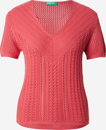 UNITED COLORS OF BENETTON - Pullover em vermelho: frente