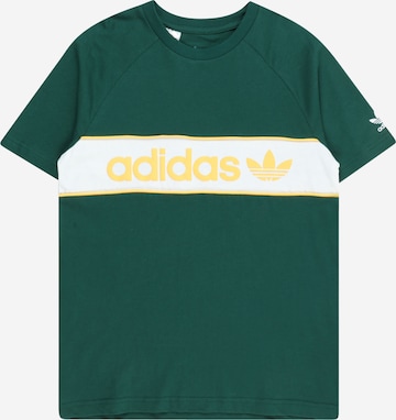 ADIDAS ORIGINALS - Camiseta en verde: frente