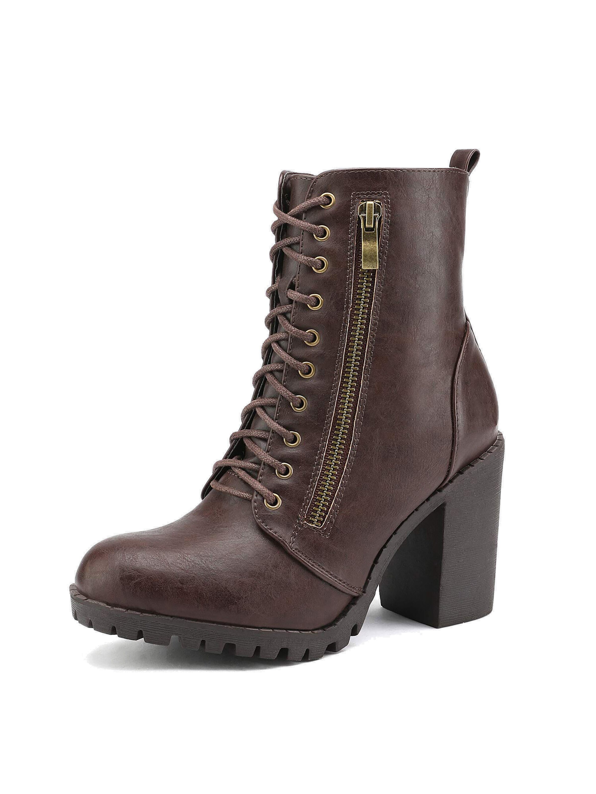 Boots 'DREAM PAIRS Damen Stiefel Stiefeletten' di Dream Pairs in marrone: frontale