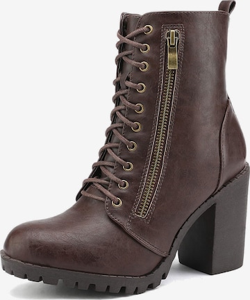 Boots 'DREAM PAIRS Damen Stiefel Stiefeletten' Dream Pairs en marron : devant