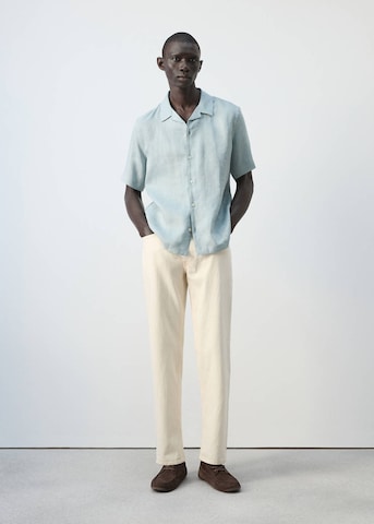 MANGO MAN Regular Fit Hemd 'Ants' in Blau