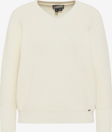 DreiMaster Vintage Sweater in White: front