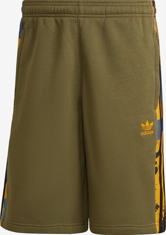 ADIDAS ORIGINALS Regular Pants 'Camo Series' in Green: front