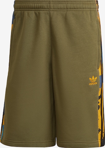 ADIDAS ORIGINALS Regular Pants 'Camo Series' in Green: front