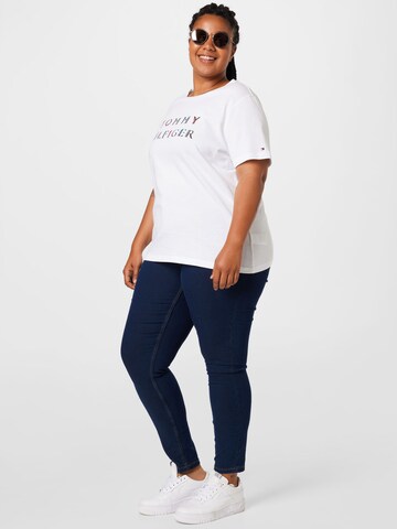 T-shirt Tommy Hilfiger Curve en blanc