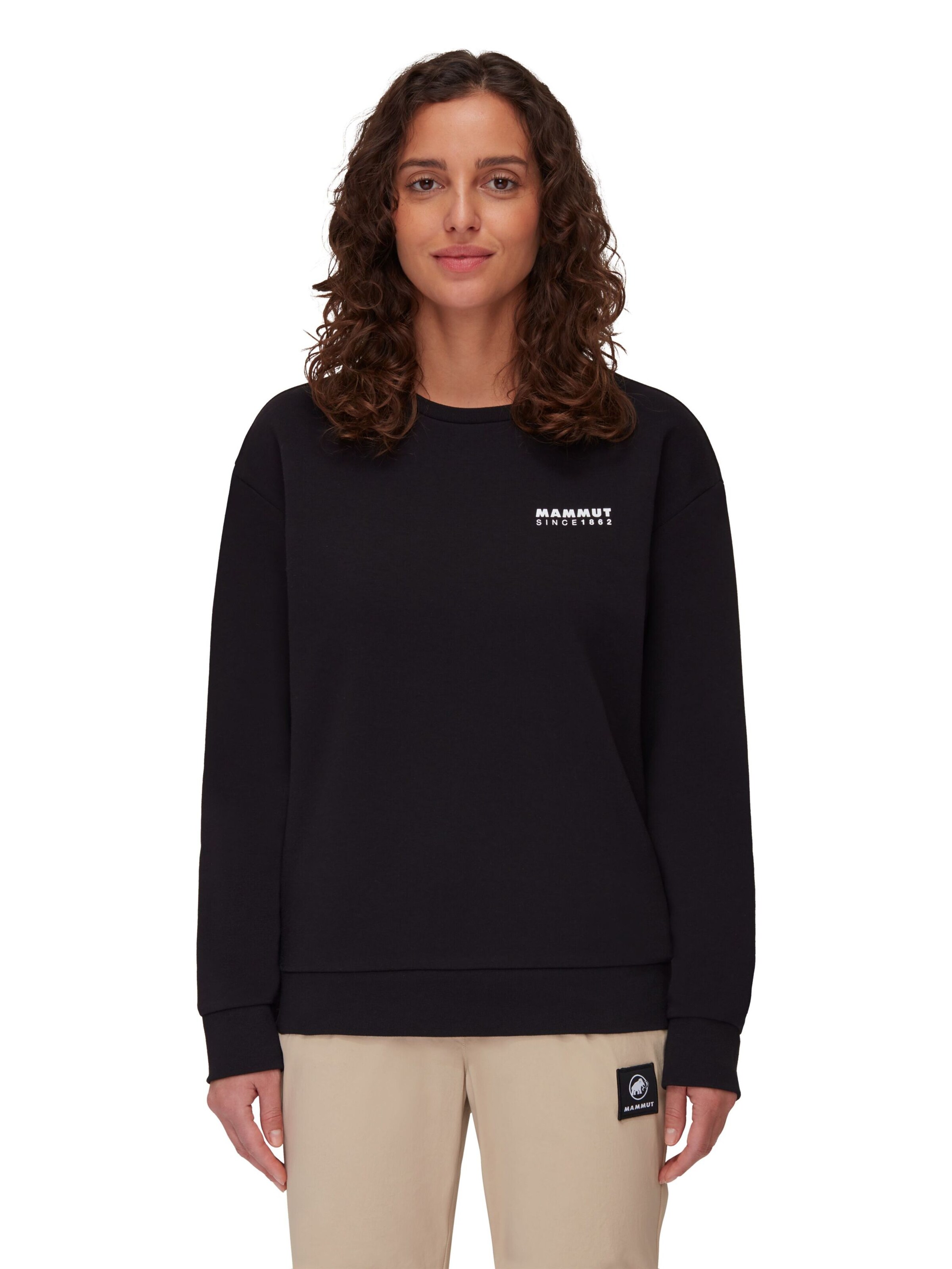 MAMMUT Sportpullover 'Core 1862’ in Schwarz: Vorderseite