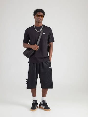 ADIDAS ORIGINALS - Camisa 'Trefoil Essentials' em preto