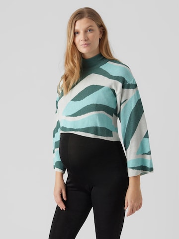 MAMALICIOUS Sweater 'Olivia' in Green: front