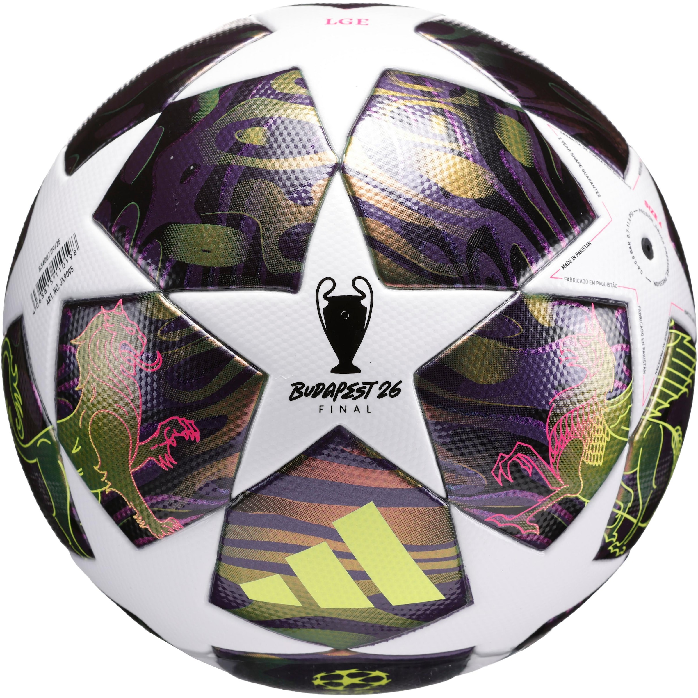 ADIDAS PERFORMANCE - Pelota 'UEFA Champions League Final' en negro