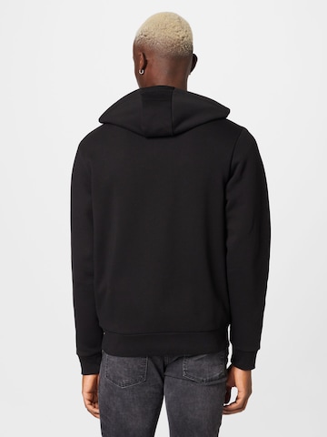 LACOSTE Zip-Up Hoodie in Black