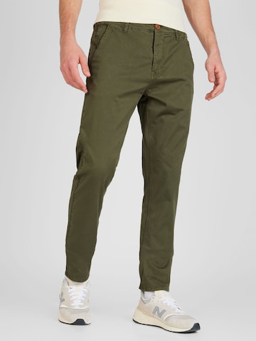 Regular Pantalon chino BLEND en vert : devant