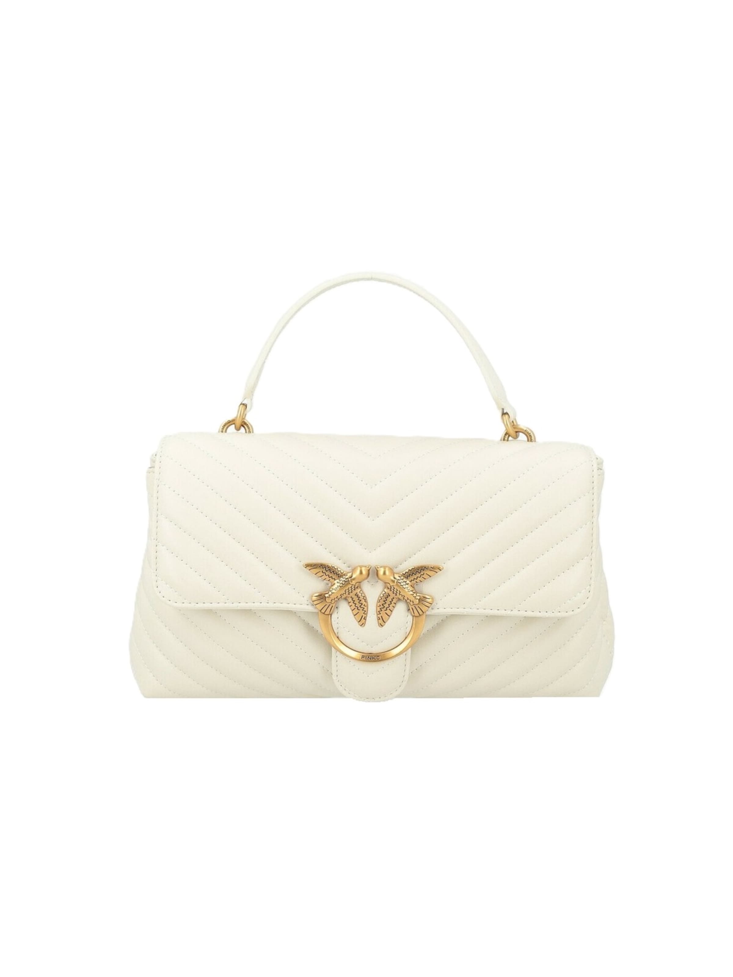 Borsa a tracolla '100044 A0GK' di PINKO in beige: frontale