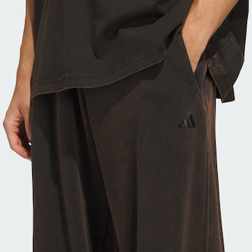 ADIDAS PERFORMANCE Wide leg Sportbroek in Zwart