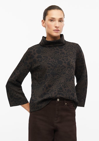 Sweat-shirt s.Oliver en marron : devant