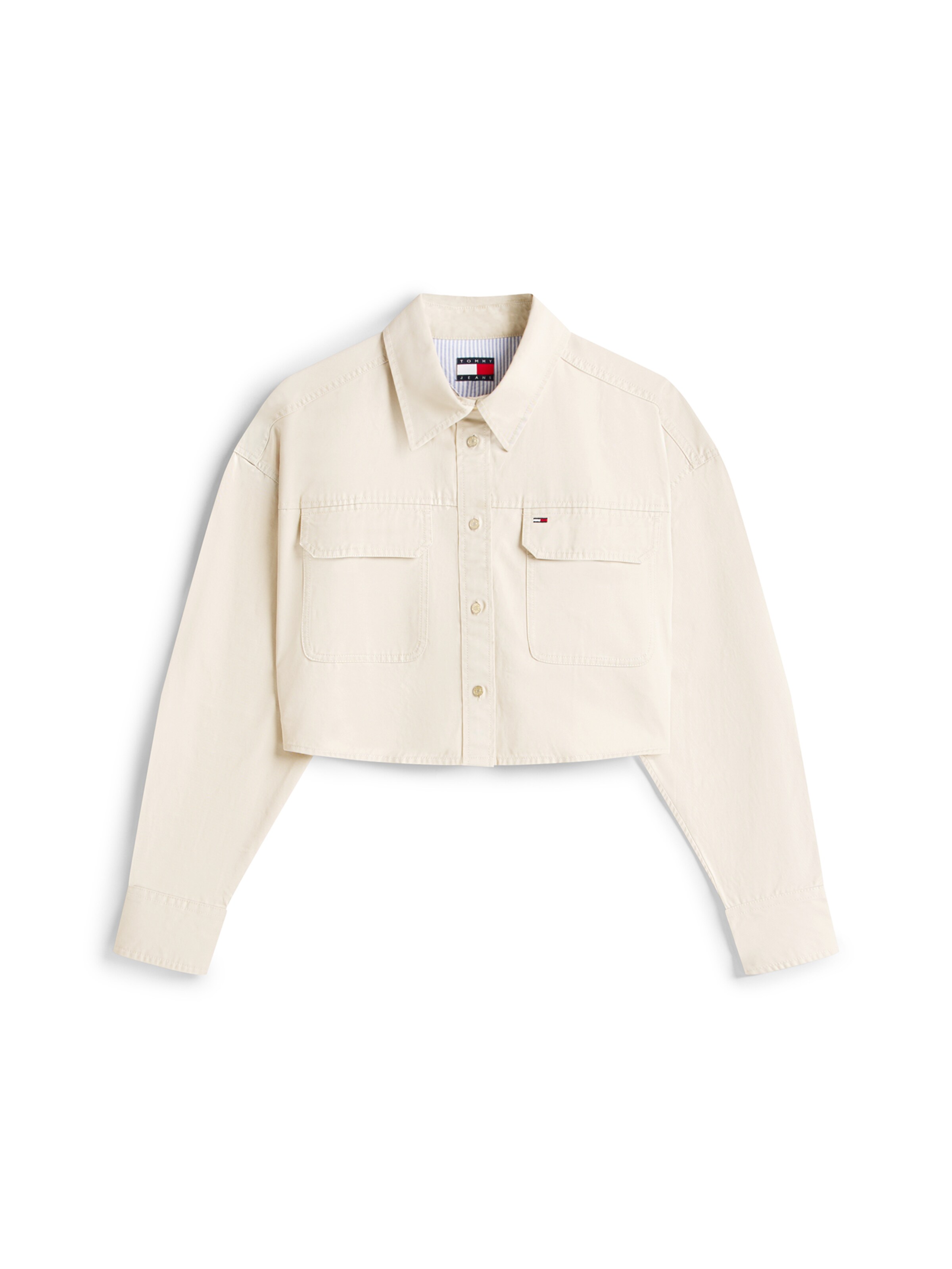 Tommy Jeans Veste mi-saison en beige, Vue avec produit