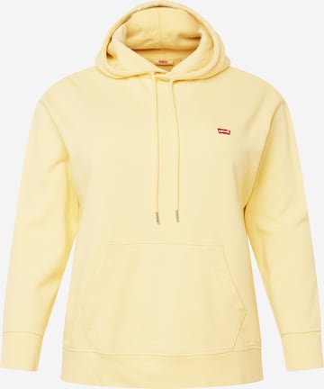 Levi's® PlusSweater majica 'Standard Hoodie' - žuta boja: prednji dio