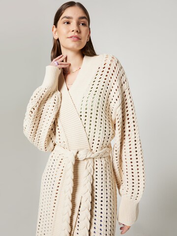 florence by mills exclusive for ABOUT YOU Knit cardigan 'Hillside View' in Beige