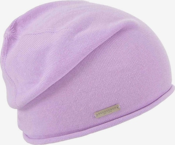 Seeberger Beanie 'Mütze' in Purple: front