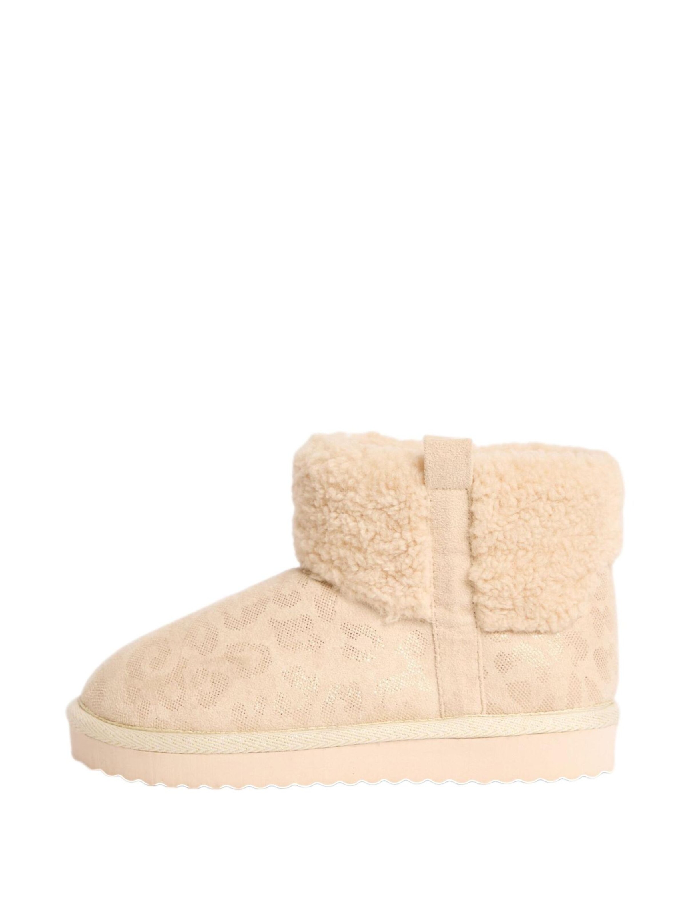Lipsy Snowboots i beige: forside