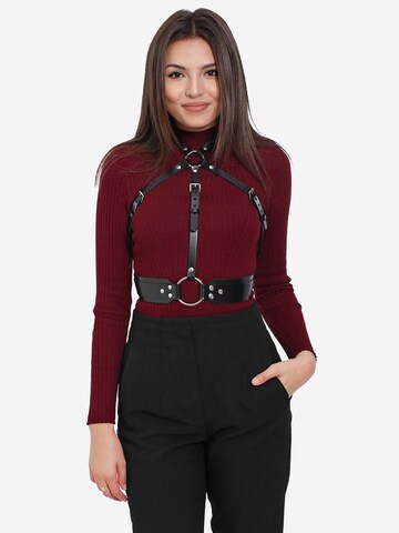 Haute Cuir Belt in Black: front