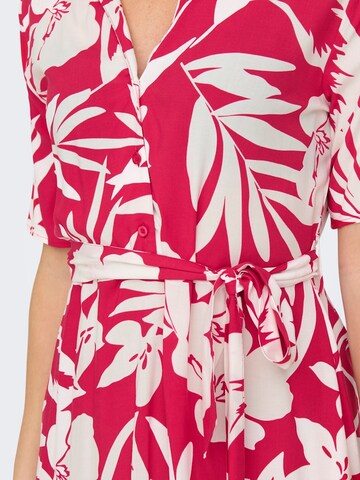 JDY Shirt Dress 'JDYSTARR' in Red