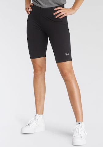 H.I.S Skinny Workout Pants in Black: front