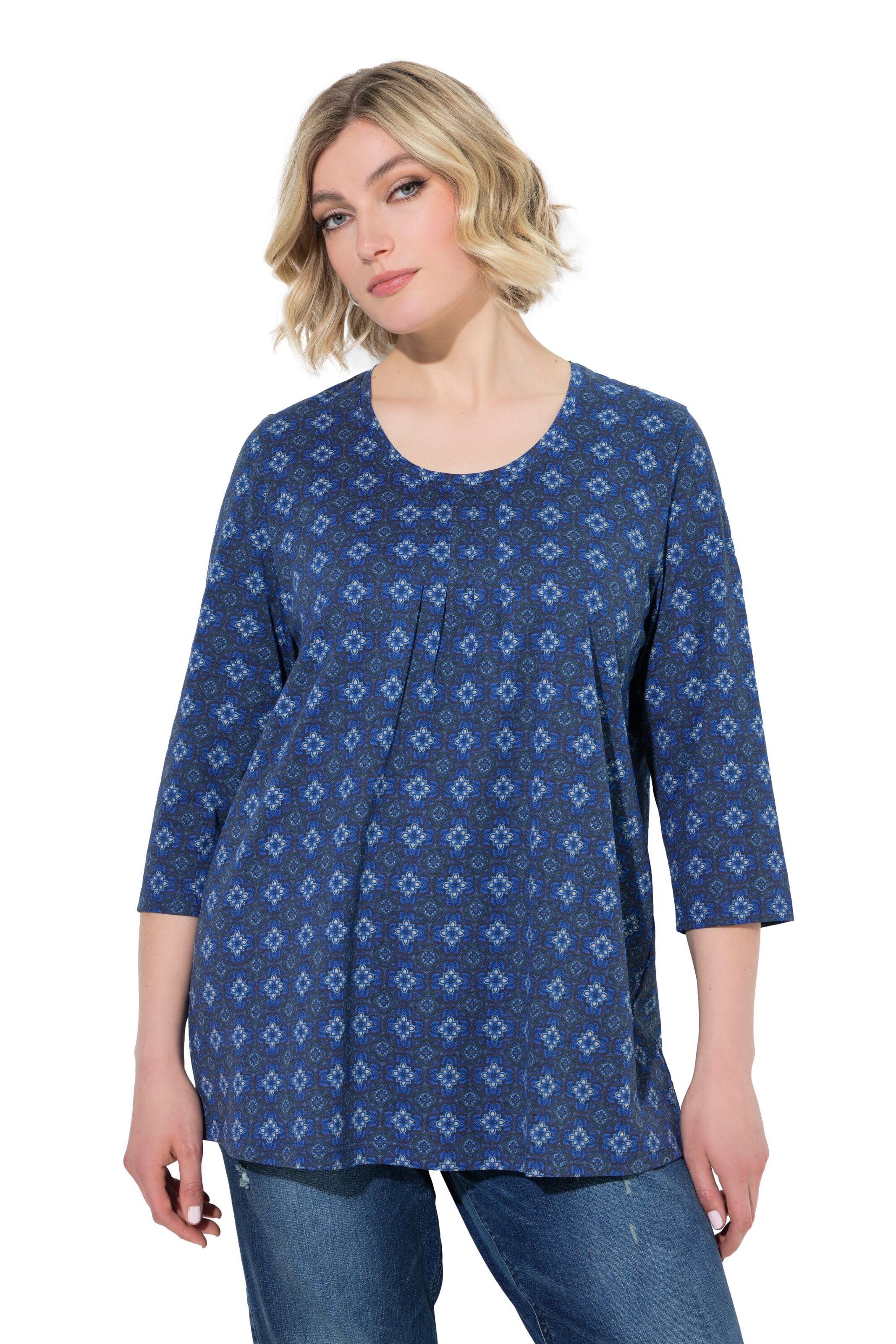 Ulla Popken Shirt in Blau: Vorderseite