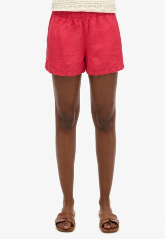 Superdry Regular Broek in Rood: voorkant