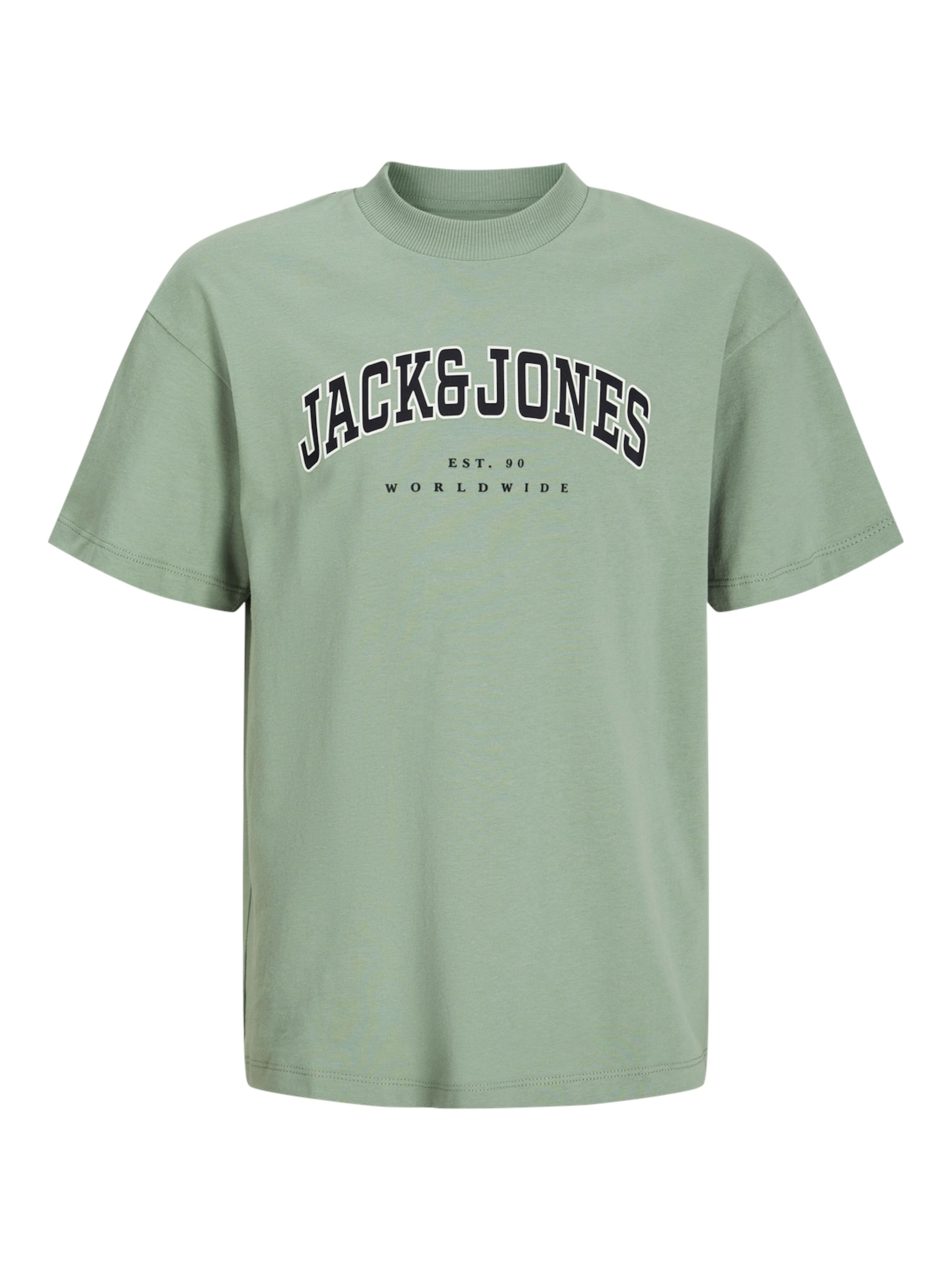 Jack & Jones Junior Tričko 'JJECaleb' - Zelená: predná strana