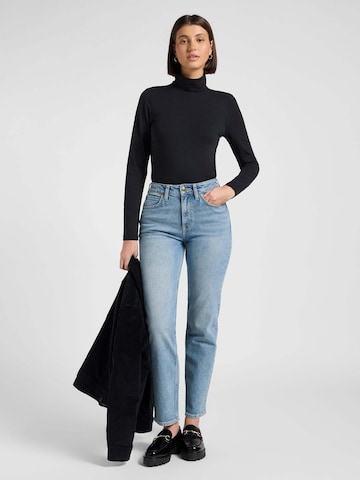 Lee Shirt 'Ls Turtle Neck' in Black