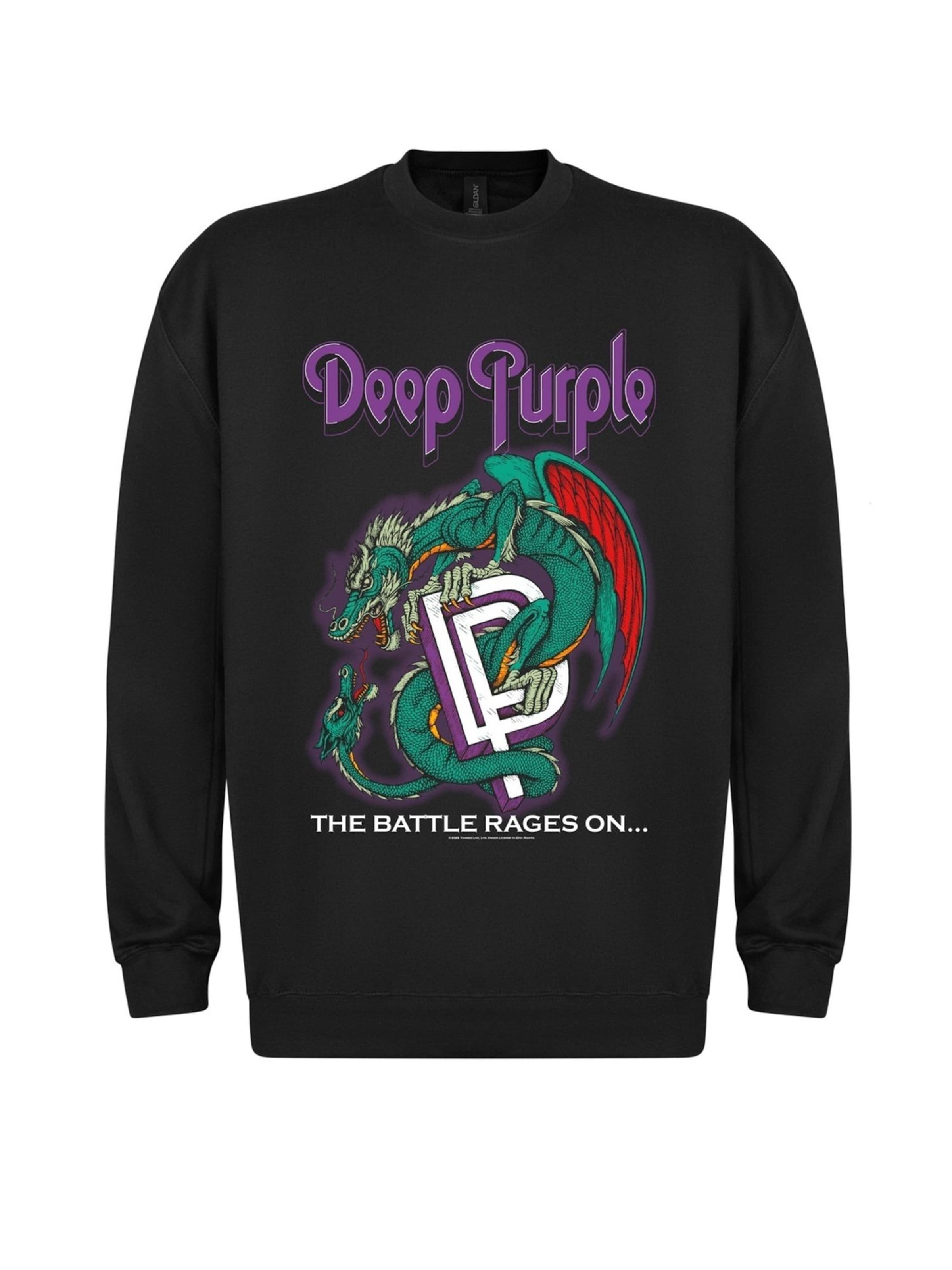 Rockshirts Sweatshirt 'Deep Purple Deep Purple-Battle Rages on Album  Sweatshirt Sweatshirt'‌‌‌‌ in Schwarz: Vorderseite