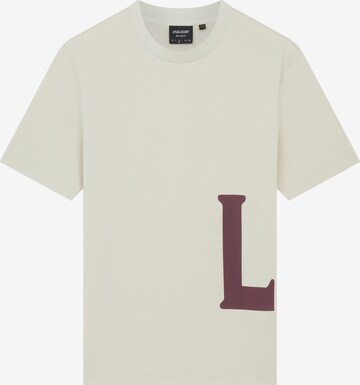 T-Shirt Lyle & Scott en beige : devant