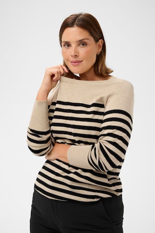 KAFFE CURVE Sweater 'KClizzy' in Beige: front