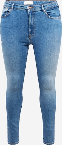 ONLY Carmakoma Skinny Jeans 'ICONIC' in Blauw: voorkant