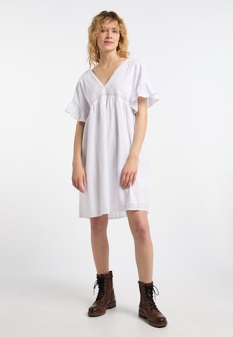 Robe 'Zitha' DreiMaster Vintage en blanc