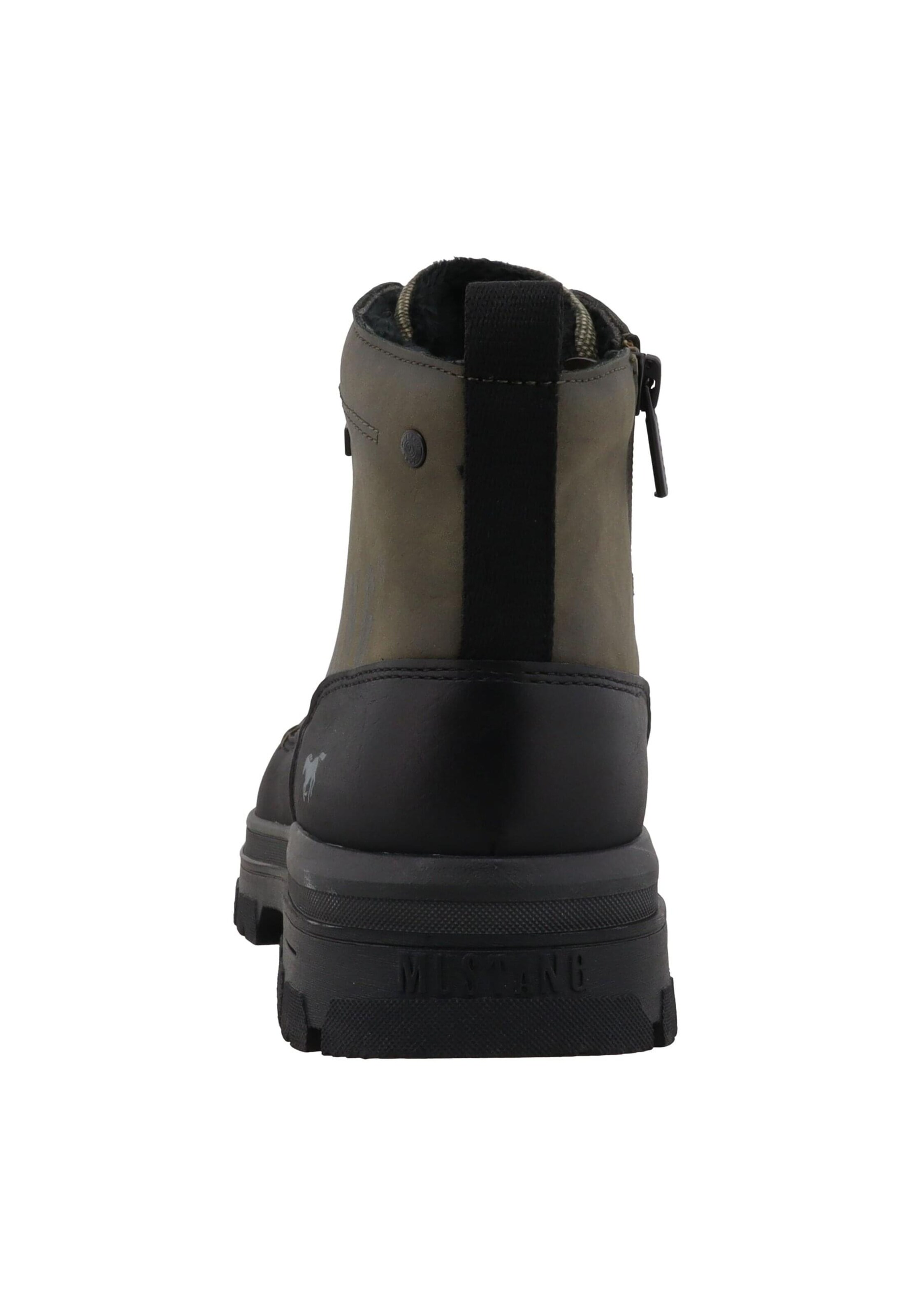 MUSTANG Lace-up boots 'Peppin' in Green