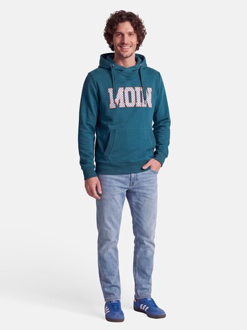 salzhaut Sweatshirt 'Heff - Moin' in Green: front