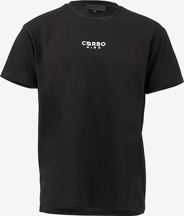 Cørbo Hiro T-shirt 'Shibuya' i svart: framsida