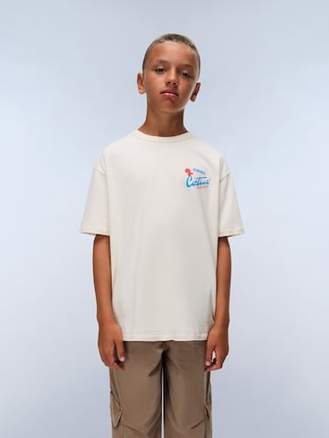 NAPAPIJRI T-shirt 'S-Adige' i beige: framsida