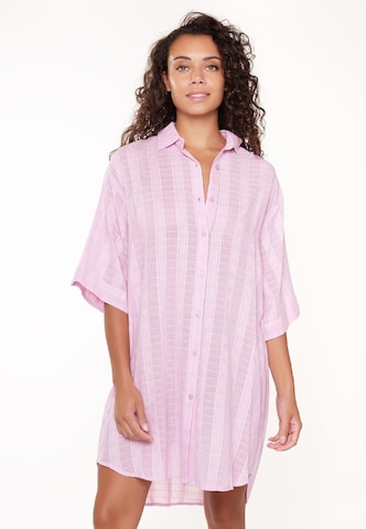 LingaDore Pajama Shirt in Pink: front