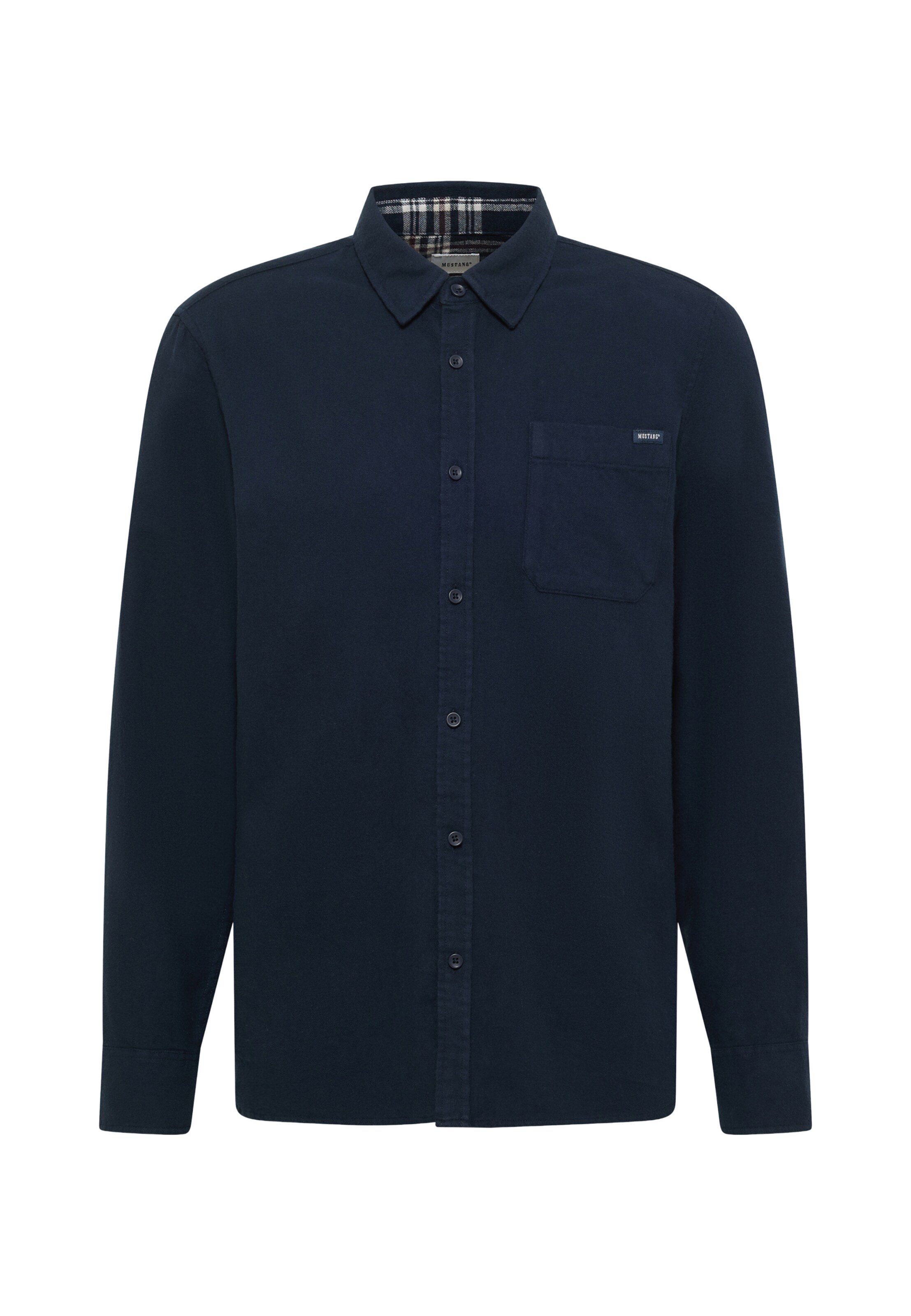 MUSTANG Regular fit Button Up Shirt 'Eastbridge' in Blue: front